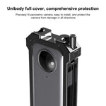 Insta360 X3用 PULUZ 金属製保護ケージリグハウジングフレーム 拡張コールドシューベース＆三脚アダプター付き 金属ケージ US在庫 Insta360 X3用