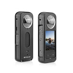 Insta360 X3用 PULUZ 金属製保護ケージリグハウジングフレーム レンズプロテクター付き レンズプロテクター付き金属フレーム