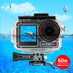 DJI Osmo Action 5 Pro / 3 / 4用 PULUZ 60m防水水中ハウジング ダイビングケース コールドシュー＆バックル付きベーシックマウント＆ネジ付き、DJI Osmo Action 3 / 4防水ケース用