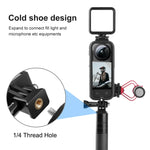 For Insta360 X3 PULUZ Cold Shoe PC Plastic Protective Frame with Adapter Mount & Screw, PC Frame