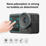 DJI Osmo Action 3用 PULUZ 3-in-1 レンズ前面および背面スクリーン強化ガラス防爆フィルム、DJI Osmo Action 3対応
