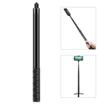 PULUZ 157cm メタル自撮り棒モノポッド Insta360 One RS / X2 / X3 / X4 / DJI Osmo 360対応、150cmモノポッド