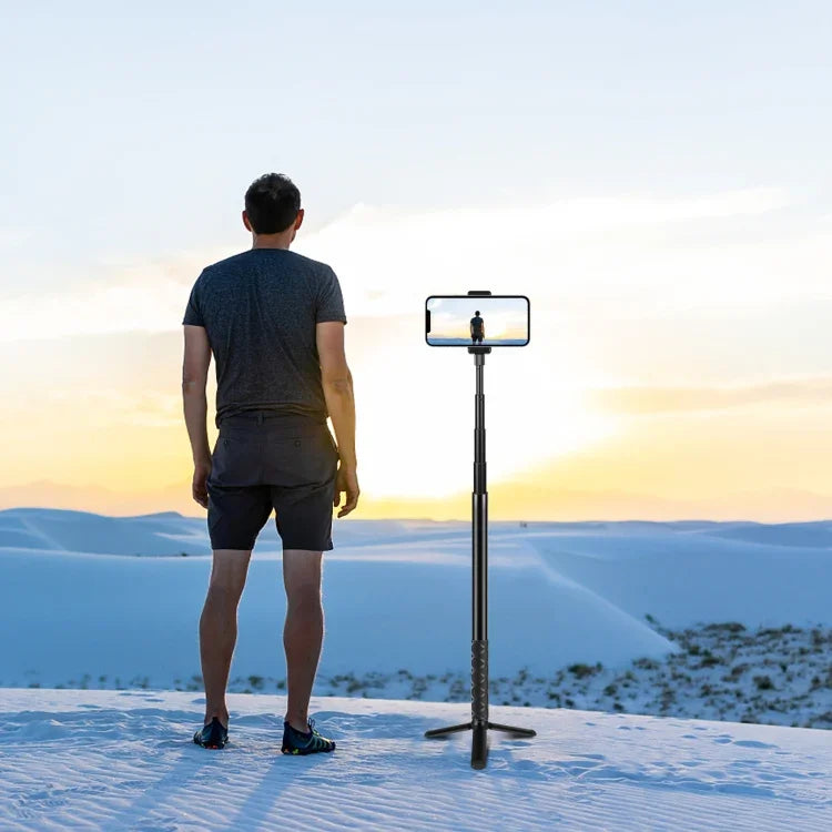 PULUZ 157cm メタル自撮り棒モノポッド Insta360 One RS / X2 / X3 / X4 / DJI Osmo 360対応、150cmモノポッド