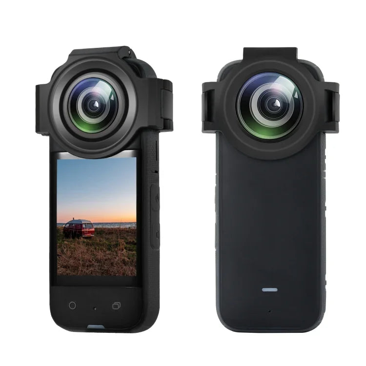 Insta360 X3用 PULUZ アップグレード光学ガラスレンズガード保護カバー、アップグレードレンズガード