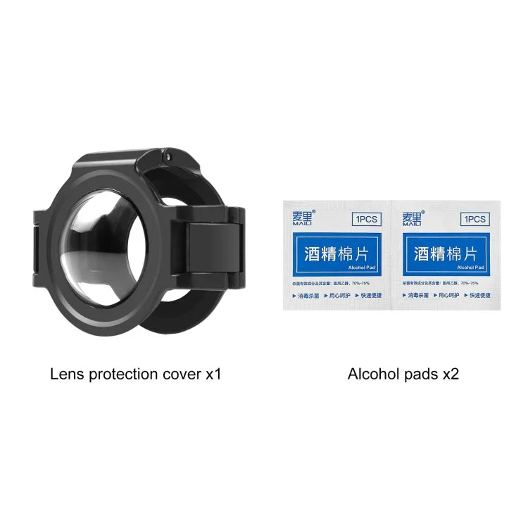 Insta360 X3用 PULUZ アップグレード光学ガラスレンズガード保護カバー、アップグレードレンズガード