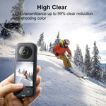 Insta360 X3用 PULUZ 2枚入り曲面HDスクリーンフィルム、Insta360 X3用