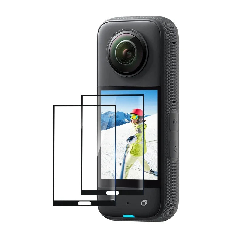Insta360 X3用 PULUZ 2枚入り曲面HDスクリーンフィルム、Insta360 X3用