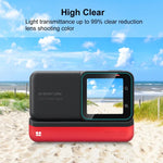 Insta360 One RS用 PULUZ 3-in-1スクリーン＋4Kレンズ＋ライカレンズ強化ガラスフィルム、Insta360 One RS用