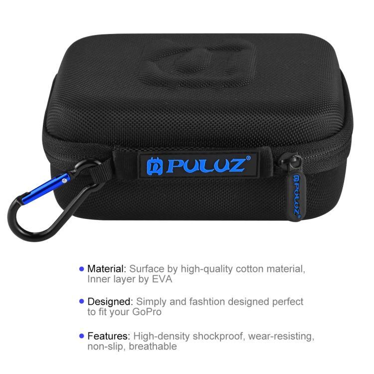 PULUZ Waterproof Carrying and Travel Case for GoPro, DJI Osmo Action and other Sport Cameras Accessories, Small Size: 16cm x 12cm x 7cm, For GoPro, Size: 16cm x 12cm x 7cm