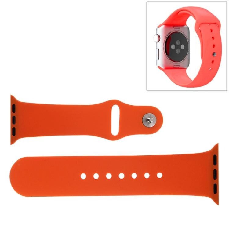 Apple Watch Sport 38mm用 高性能ラバースポーツウォッチバンド ピン＆タック留め具付き