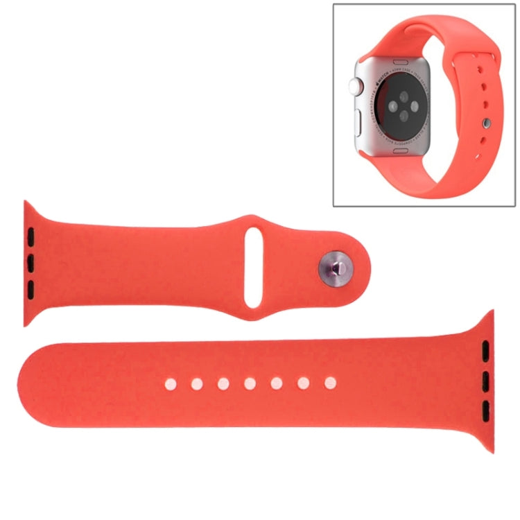 Apple Watch Sport 38mm用 高性能ラバースポーツウォッチバンド ピン＆タック留め具付き