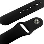 Apple Watch Sport 42mm用 高性能ラバースポーツウォッチバンド ピン＆タック留め具付き