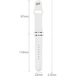 Apple Watch Sport 42mm用 高性能ラバースポーツウォッチバンド ピン＆タック留め具付き