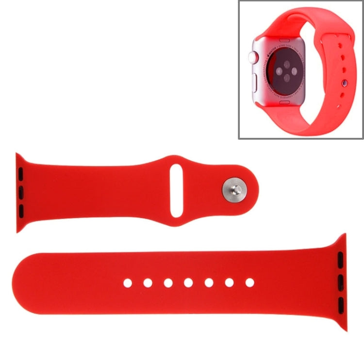Apple Watch Sport 42mm用 高性能ラバースポーツウォッチバンド ピン＆タック留め具付き