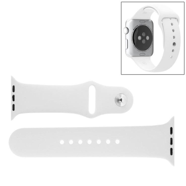 Apple Watch Sport 42mm用 高性能ラバースポーツウォッチバンド ピン＆タック留め具付き