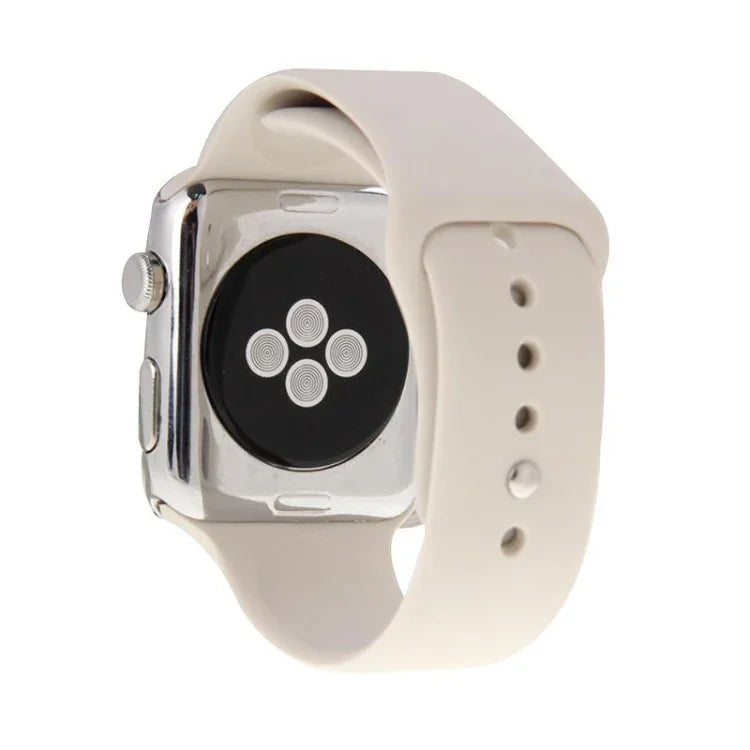 Apple Watch Sport 42mm 用 高性能 長めラバー スポーツウォッチバンド ピン＆タック留め具付き