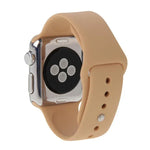 Apple Watch Sport 42mm 用 高性能 長めラバー スポーツウォッチバンド ピン＆タック留め具付き