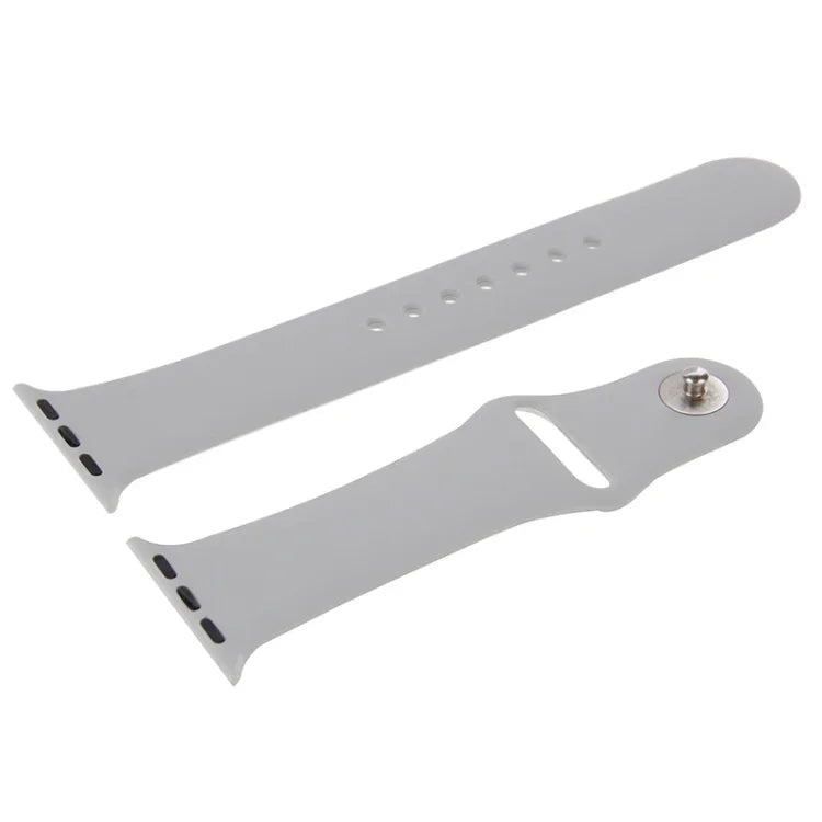 Apple Watch Sport 42mm 用 高性能 長めラバー スポーツウォッチバンド ピン＆タック留め具付き