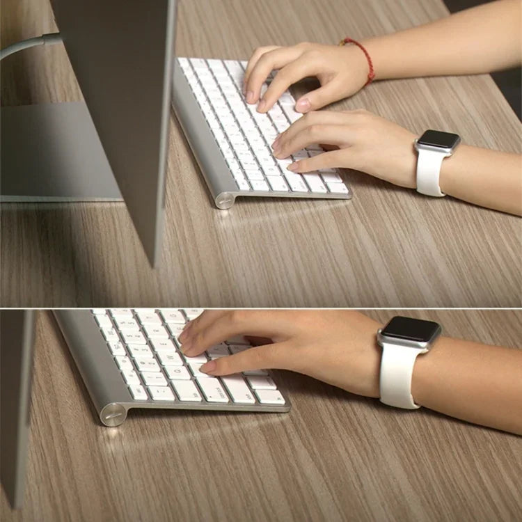 Apple Watch Sport 42mm 用 高性能 長めラバー スポーツウォッチバンド ピン＆タック留め具付き