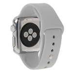 Apple Watch Sport 42mm 用 高性能 長めラバー スポーツウォッチバンド ピン＆タック留め具付き