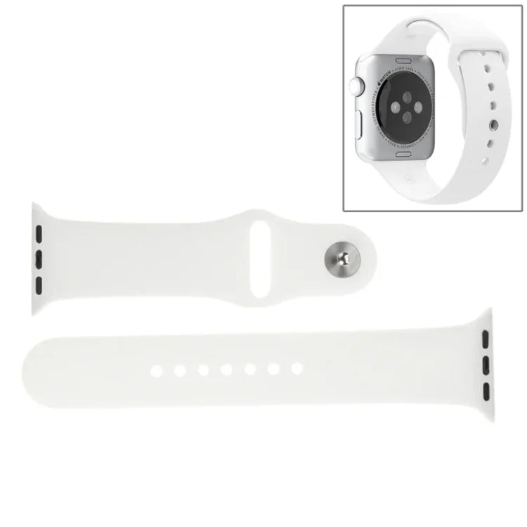 Apple Watch Sport 42mm 用 高性能 長めラバー スポーツウォッチバンド ピン＆タック留め具付き