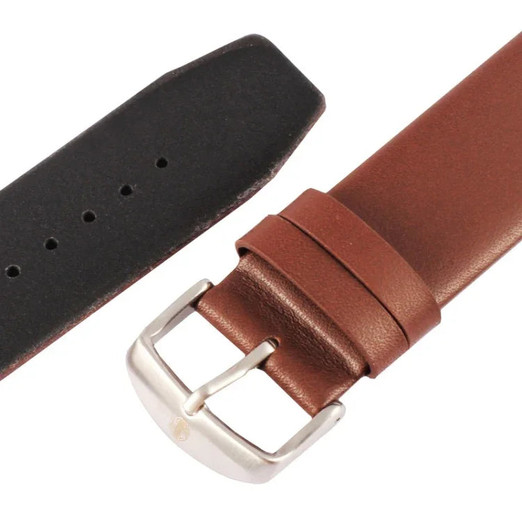 Kakapi Apple Watch 42mm用 微細テクスチャー ブラッシュドバックル 本革ウォッチバンド コネクター付き