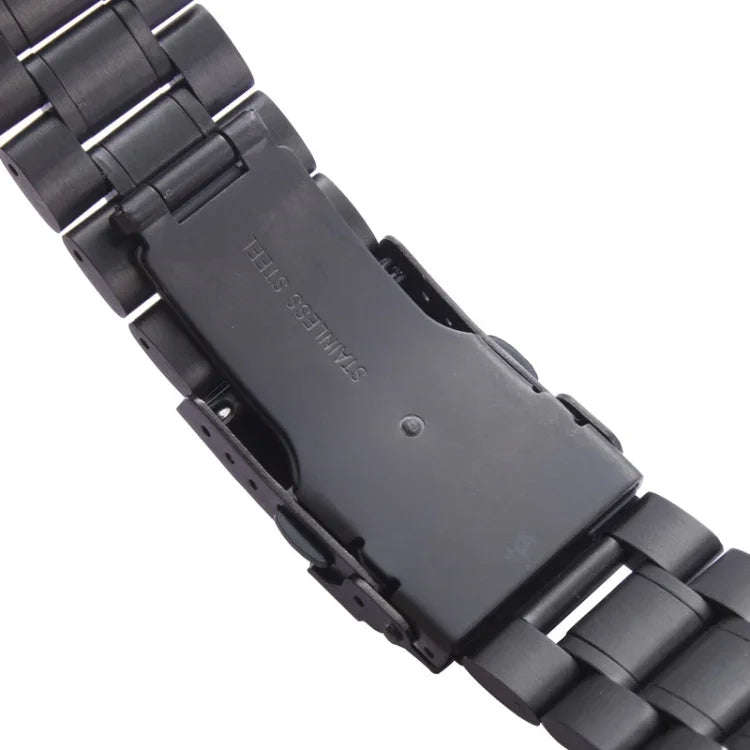 Apple Watch 42mm用 ブラックスチールウォッチバンド、コネクターと併用のみ（S-AW-0062）