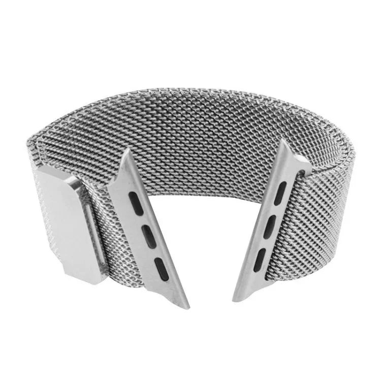 Apple Watch 38mm用 ミラネーゼループ 磁気ステンレススチールウォッチバンド、Apple Watch 38mm用