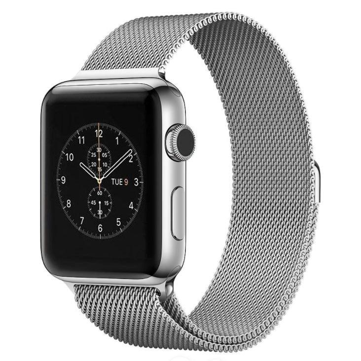 Apple Watch 42mm用 ミラネーゼループ 磁気ステンレススチールウォッチバンド、Apple Watch 42mm用