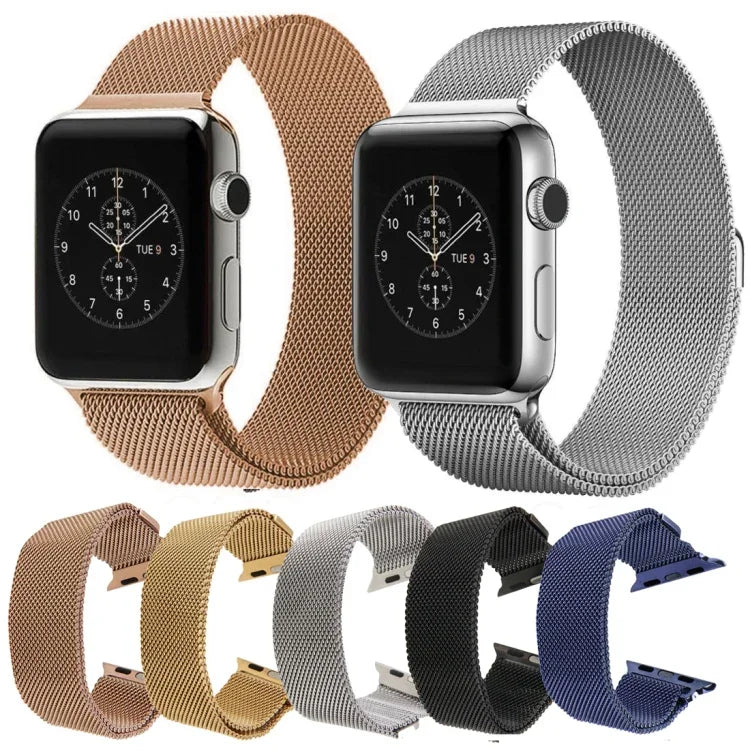 Apple Watch 42mm用 ミラネーゼループ 磁気ステンレススチールウォッチバンド、Apple Watch 42mm用