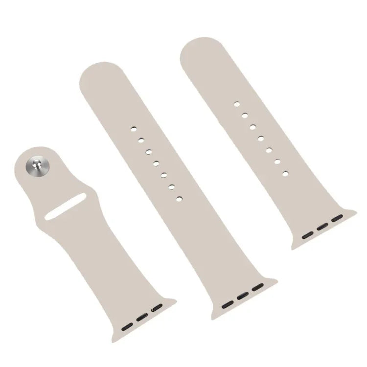 Apple Watch Series 10 42mm / 9&8&7 41mm / SE 3&SE 2&6&SE&5&4 40mm / 3&2&1 38mm用 3-in-1 ラバーストラップ ピンバックル付き、Apple Watch Series 9&8&7 41mm / SE 3&SE 2&6&SE&5&4 40mm用