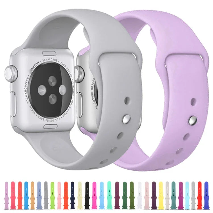 Apple Watch Series 10 42mm / 9&8&7 41mm / SE 3&SE 2&6&SE&5&4 40mm / 3&2&1 38mm用 3-in-1 ラバーストラップ ピンバックル付き、Apple Watch Series 9&8&7 41mm / SE 3&SE 2&6&SE&5&4 40mm用
