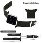 Apple Watch Series 10 42mm / 9&8&7 41mm / SE 3&SE 2&6&SE&5&4 40mm / 3&2&1 38mm用 3-in-1 ラバーストラップ ピンバックル付き、Apple Watch Series 9&8&7 41mm / SE 3&SE 2&6&SE&5&4 40mm用