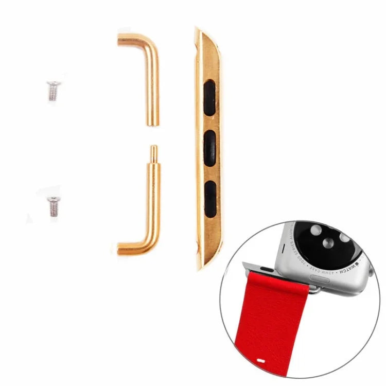Apple Watch 42 / 44 / 45mm用 メタルストラップコネクター メタルバックル ペア