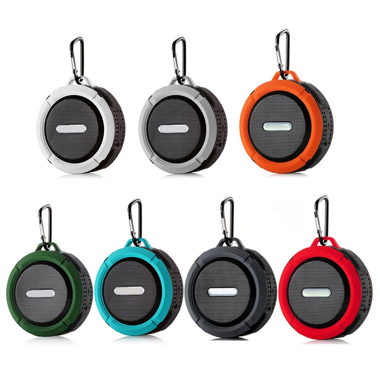 C6 屋外防水Bluetoothスピーカー 吸盤付き、ハンズフリー通話対応