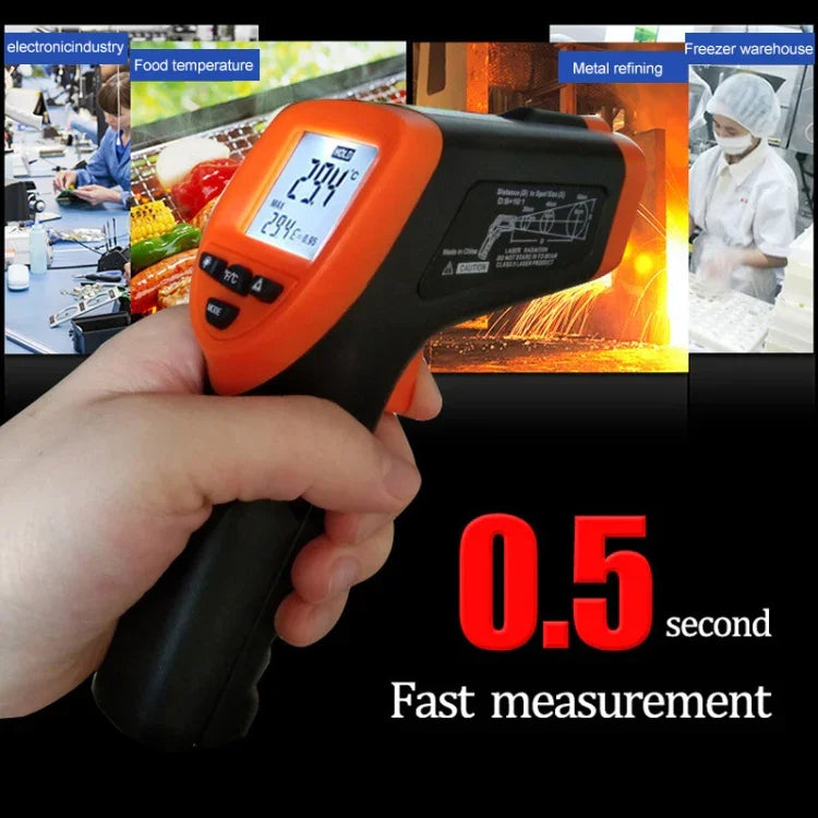 DT-8380 赤外線温度計、温度範囲：-50～550度セルシウス、距離範囲：35cm、赤外線温度計