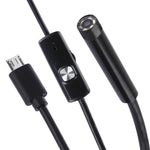 防水マイクロUSB内視鏡スネークチューブ検査カメラ 6LED付き OTG対応Androidスマホ用、長さ：1m、レンズ直径：7mm、7mm