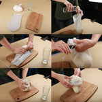 シリコーンこね袋生地作り用粉ミキサーメーカーキッチンツールパスタ粉食品用、サイズ：32.5cm x 23cm、シリコーン生地袋