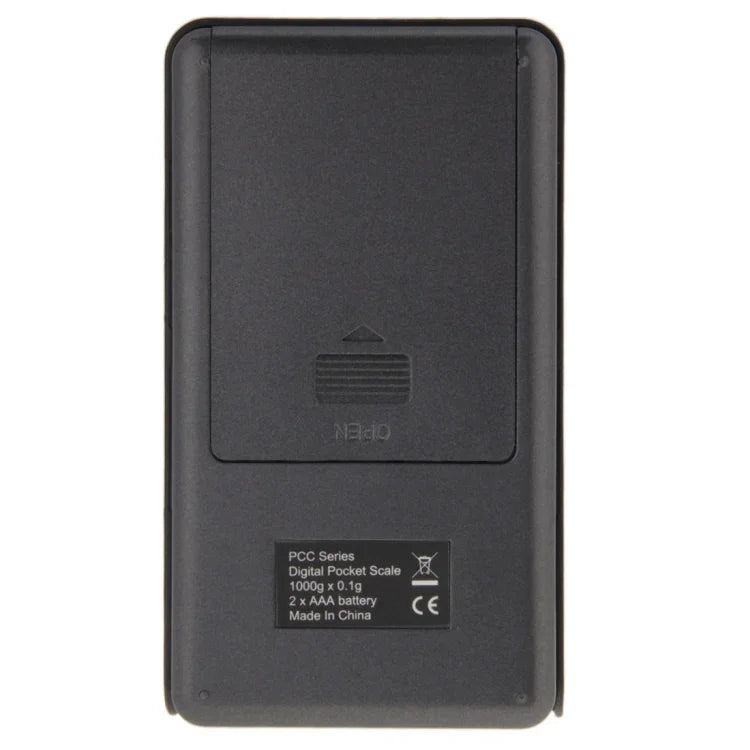 2in1 電子ポケット 1000g x 0.1g ジュエリーデジタルスケールバランス + 電卓付き デジタルLCD表示、1000g x 0.1g
