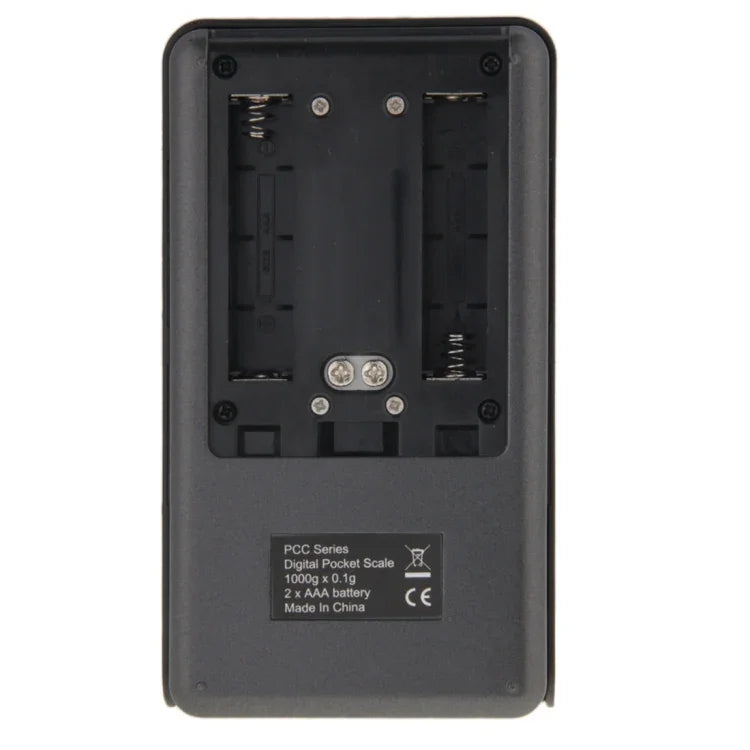 2in1 電子ポケット 1000g x 0.1g ジュエリーデジタルスケールバランス + 電卓付き デジタルLCD表示、1000g x 0.1g