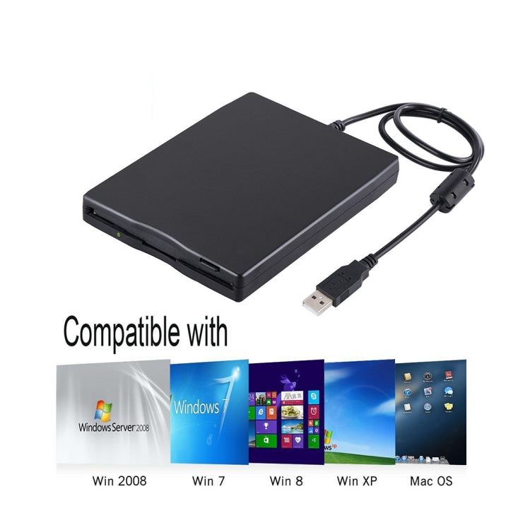 3.5インチ 1.44MB FDD ポータブル USB 外付けフロッピーディスクドライブ ノートパソコン、デスクトップ用