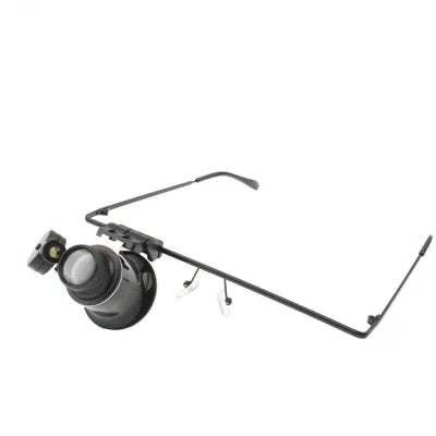 20倍メガネ型時計修理用拡大鏡 LEDライト付き、9892A