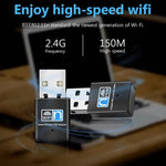 300Mbps 無線 802.11N USB ネットワーク ナノカードアダプター、カードアダプター
