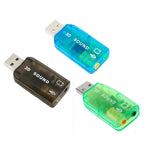USB DSP 5.1 外付けサウンドカードアダプター モノチャンネル（色はランダム配送）