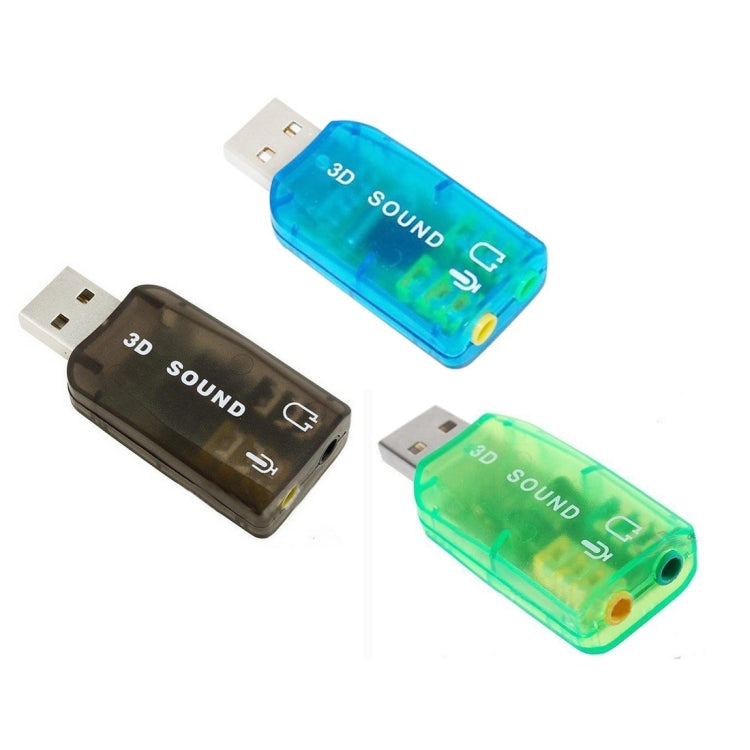 USB DSP 5.1 外付けサウンドカードアダプター モノチャンネル（色はランダム配送）