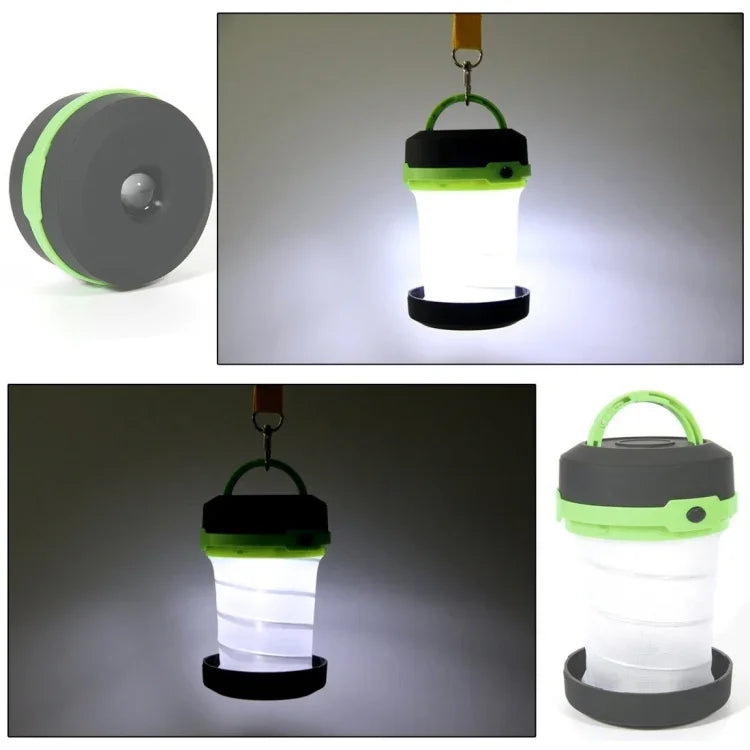 伸縮式LED 3モードランタンライト テントランプ