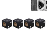 Universal 8mm Dice Style Plastic Car Tire Valve Caps, Pack of 4, Dice Shape 3, Dice Shape 3 Magenta, Dice Style 3