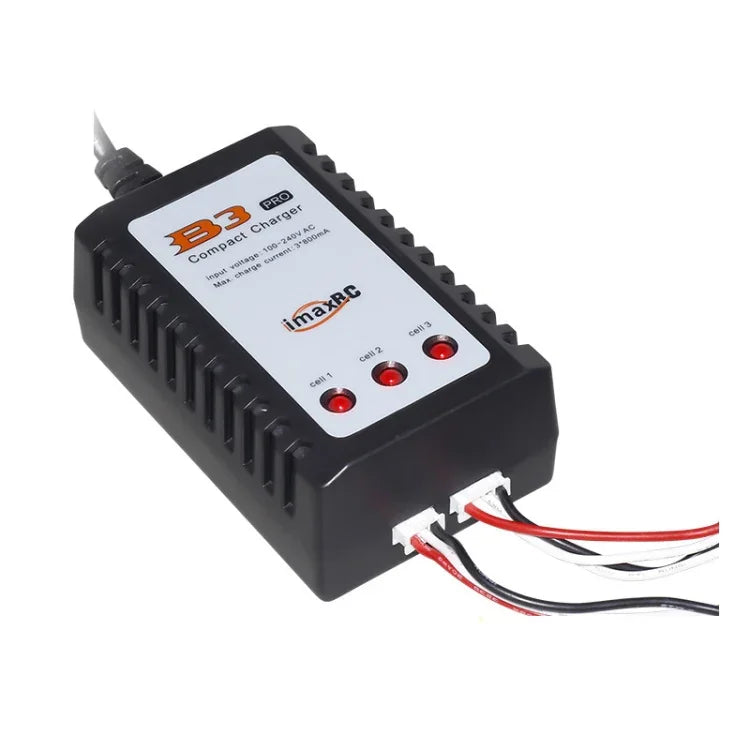 ImaxRC 7.4V/11.1V 2S/3S モデル飛行機ドローン用リチウムバッテリー インテリジェントバランス充電器、EUプラグ