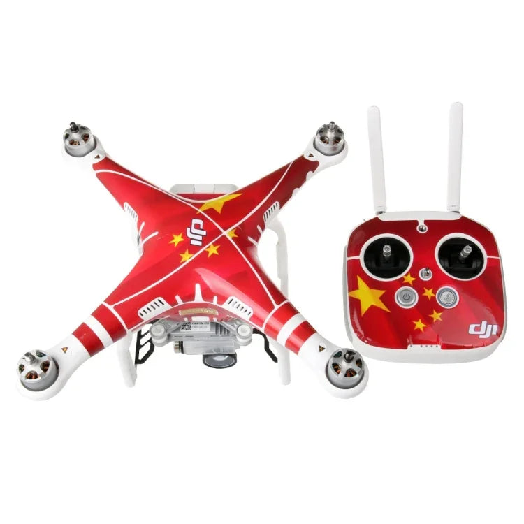 4D 模造カーボンファイバー PVC 防水ステッカーキット DJI Phantom 3 クアッドコプター＆リモートコントローラー＆バッテリー用