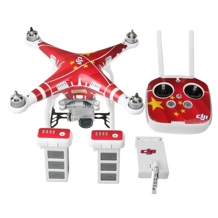 4D 模造カーボンファイバー PVC 防水ステッカーキット DJI Phantom 3 クアッドコプター＆リモートコントローラー＆バッテリー用